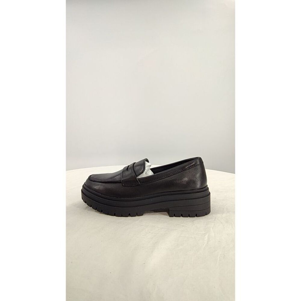Quince Women Italian Leather Lug Sole Loafer Black Shoes 5